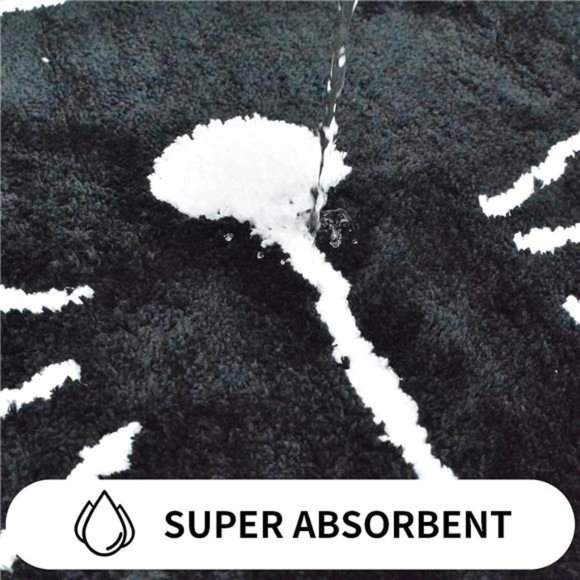 Bathroom Rug NonSlip Soft Shower Mat Washable,Absorbent Bath Mat for Living Room - Picture 6 of 7